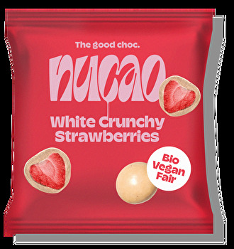 nucao - Schokofrüchte - White Crunchy Strawberries