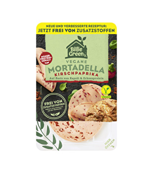 Billie Green - vegane Mortadella mit Kirschpaprika - verbesserte Rezeptur!