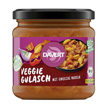 Davert - Veggie Gulasch mit Gnocchi Nudeln - Fertiggericht