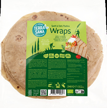 Terrasana - Piadina Wraps Dinkelmehl und Hafer - Spelt & Oats Piadina Wraps