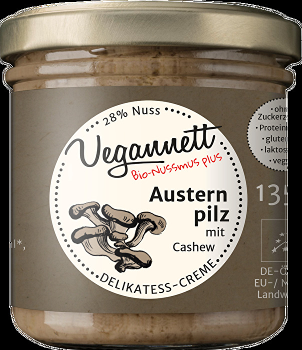 Bei dem Austernpilz Aufstrich von Vegannett handelt es sich um eine Besonderheit.