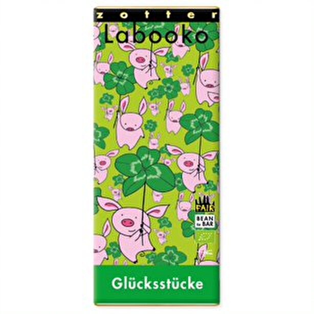 Die Glücksstücke von Zotter sind ideal als Geschenk für Schokoliebhaber*innen geeignet, die sich einfach nicht entscheiden können!