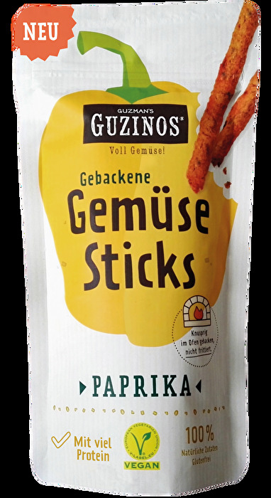 gebackene Gemüsesticks Paprika von Guzman günstig bei Kokku im Veganshop kaufen!