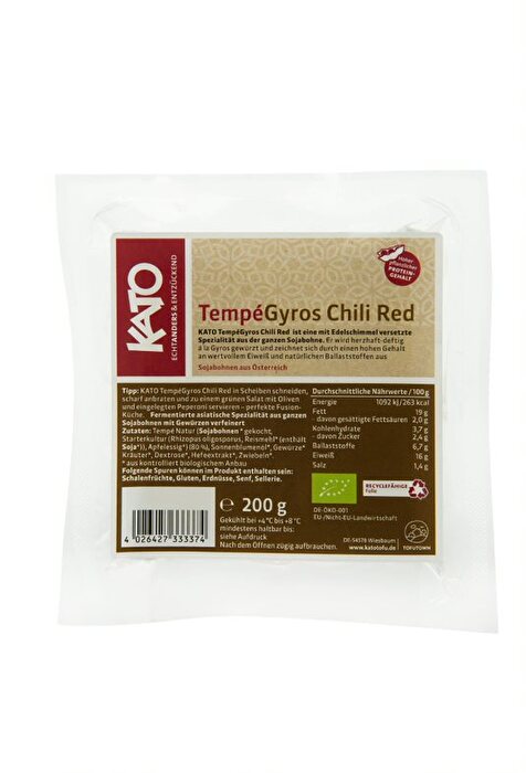 Der Tempé Gyros Red Chili von Kato ist einmal eine schön scharfe Tempeh-Variante, die geschmacklich echt zu überzeugen weiß!