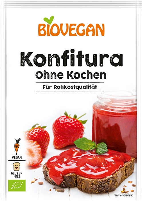 Die Konfitura ohne Kochen von Biovegan jetzt bei kokku günstig kaufen.