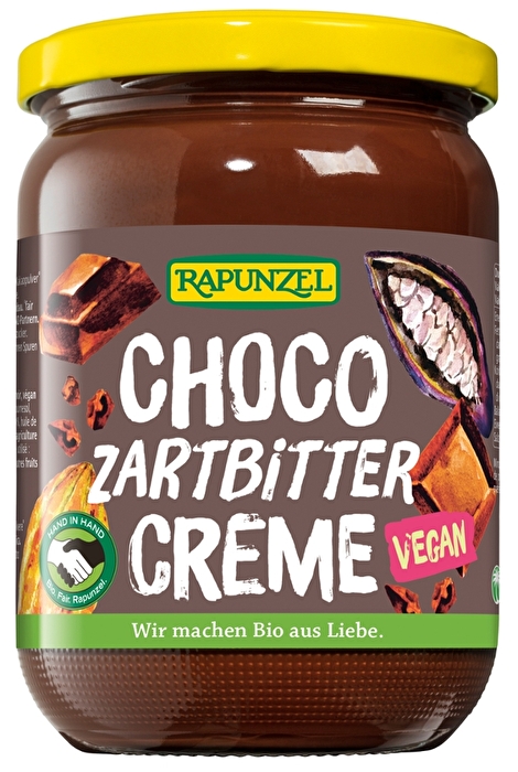 Der Choco Zartbitter Schokoaufstrich von Rapunzel schenkt mit 20% feinstem aromatischem Kakao allen Schokoherzen eine zart schmelzende, intensiv schokoladige Creme, die einfach köstlich ist!