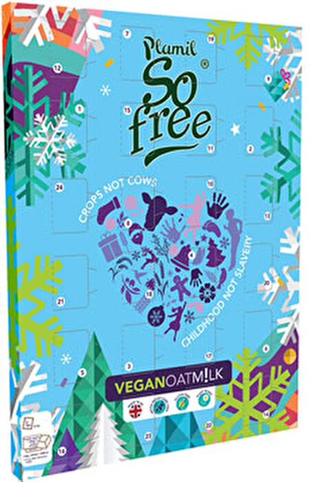 Der So Free Adventskalender von Plamil ist ein Klassiker unter den veganen Adventskalendern.