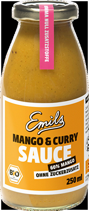 In der Mango & Curry Sauce von Emils findest du ganze 60% Mangos der Sorte Alphonso, die in Indien unter kontrolliert biologischen Bedingungen wachsen.