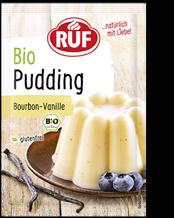Der Bio Pudding Bourbon-Vanille von RUF bietet bestes Bourbon-Vanille-Aroma im Doppelpack!