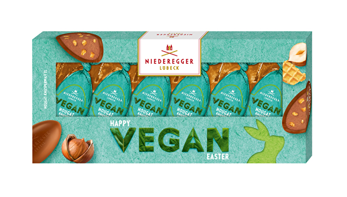Wer denkt, dass man in diesem Jahr bei veganen Ostern auf außergewöhnliche, leckere Schokolade verzichten muss, hat nicht mit den veganen Nougateiern °Knusper Waffel° von Niederegger gerechnet.