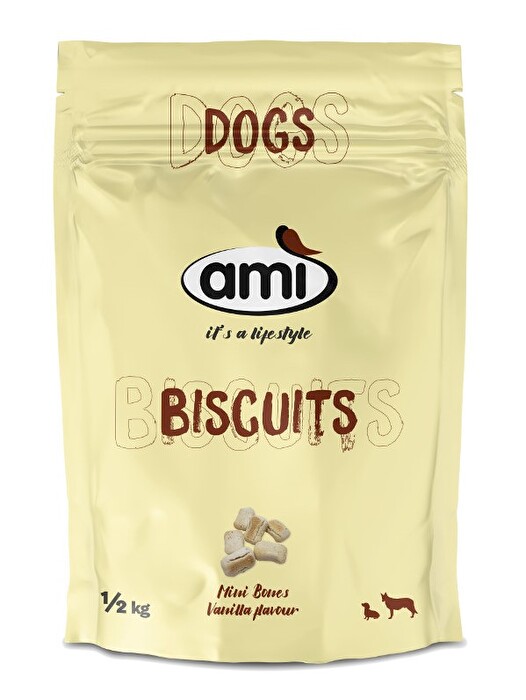 Die Biscuits Vanille von Ami sind ein leckerer, kleiner Hundekeks, der Deinem Vierbeiner bestimmt gut bekommen wird.
