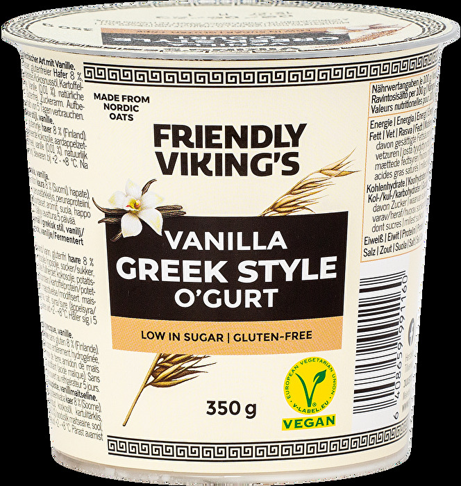 Der O'GURT Greek Style Vanille von Friendly Viking's schmeckt nicht nur unglaublich vanillig, er zergeht auch richtig auf der Zunge - ganz so, wie man es von normalen griechischen Joghurts gewohnt ist!