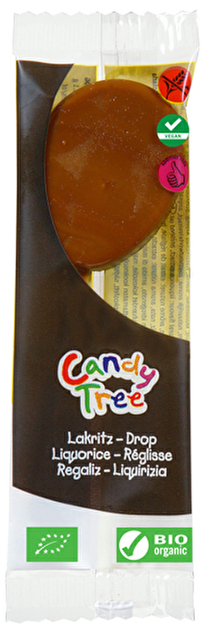 Die Lutscher °Lakritz° von Candy Tree sind leckere, vegane Süßigkeiten auf Basis von Bio-Malzsirup.