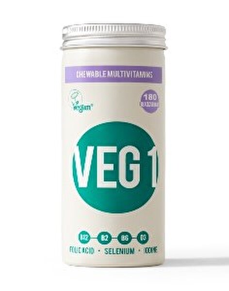 VEG 1 in der 180er-Packung, aus England, ist ein Nahrungsergänzungsmittel, das exakt auf die Bedürfnisse von Veganer*innen abgestellt ist.