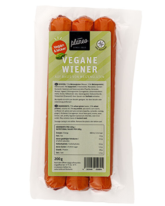 Die Vegane Wiener von planeo - möglichst nah am Original dran.