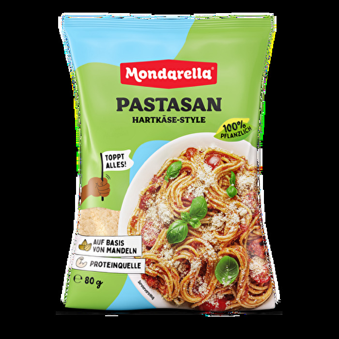 Die Pastasan-Parmesan Alternative auf Mandelbasis von Mondarella ist nicht nur perfekt für die italienische Küche, sondern auch für verschiedenste andere Gerichte wie zum Beispiel Parmesankartoffeln oder frische Salate.