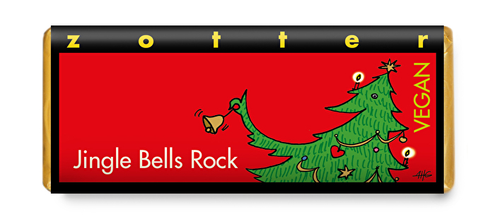 Die Jingle Bells Rock von Zotter vereint ungefähr alles in sich, das für festliche Weihnachtstage steht.