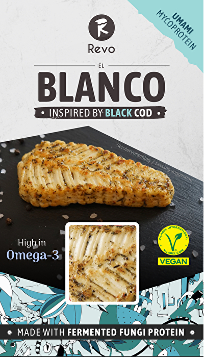 El Blanco – Die zarte, vegane Kabeljau-Alternative von Revo Foods. Mit authentischer Fischstruktur und mildem, typisch-kabeljauartigem Geschmack.