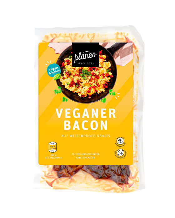 Veganer Bacon von planeo günstig im Veganshop bei kokku-online.de bestellen.