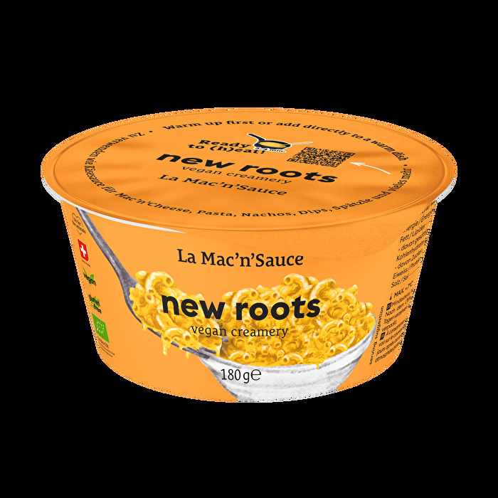 Die La Mac'n'Sauce wie Käsesauce von New Roots ist mal echt innovativ! Die vegane Sauce ist cremig wie eine echte Käsesauce nur sein könnte, dazu noch geschmacklich überragend! Wer New Roots kennt, weiß, dass die für vegane Käsealternativen echt ein Händchen haben. Hier haben sie sich selbst übertroffen!