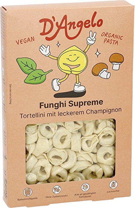 Tortellini Champignon von D\'Angelo Pasta günstig bei Kokku im Veganshop kaufen!
