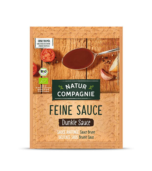Die Feine Sauce Dunkle Sauce von Natur Compagnie verzaubert jeden veganen Braten zu etwas ganz Besonderem!