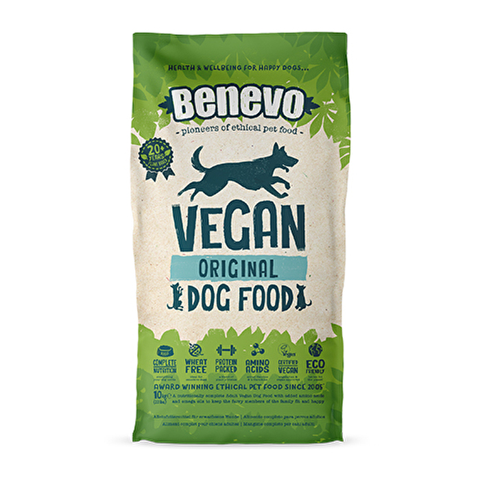 Das Dog Adult veganes Trockenfutter 10kg von Benevo ist die neue Größenabpackung des bekannten Klassikers.