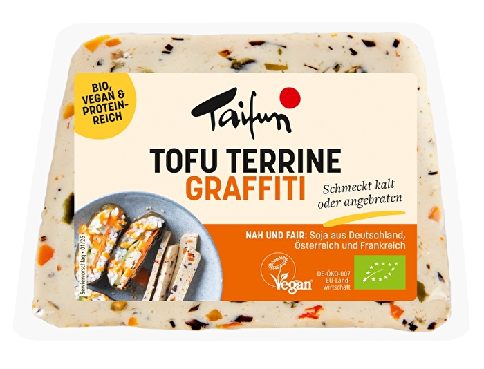 Die Graffiti Tofu Terrine von Taifun ist sozusagen die Queen unter den Tofu-Köstlichkeiten.