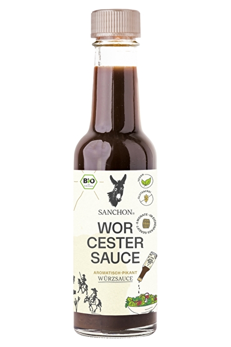 Mit der Worcestershire Sauce von Sanchon kannst du deinen Gerichten eine ordentliche Portion Würze verleihen und das ganz ohne tierische Zutaten