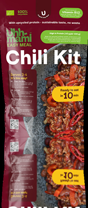 Das Chili Kit von Uhhmami ist in wenigen Minuten zubereitet und bietet bis zu vier Portionen.