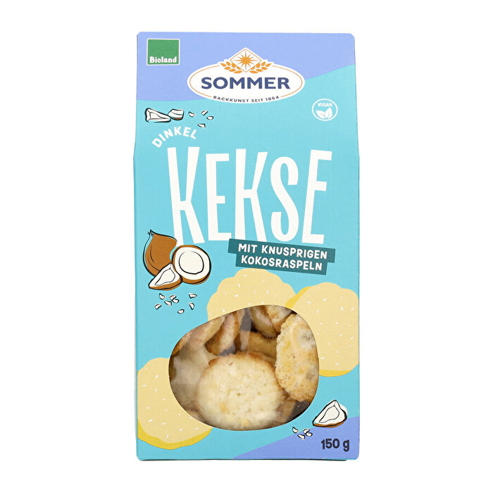 Die Dinkel Kekse mit Kokosraspeln von Sommer sind der perfekte sommerliche Snack.