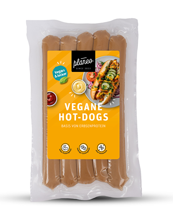 Die Veganen Hot-Dogs von Planeo entfalten vor allem gekocht ihren leckeren Geschmack.