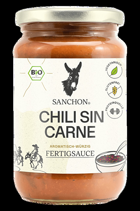 Das Chili sin Carne von Sanchon ist die pflanzliche Variante des beliebten Gerichts aus der mexikanischen Küche.
