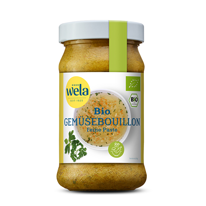 Die Bio Gemüsebouillon - feine Paste für 26,3 l von Wela in Bio-Qualität!