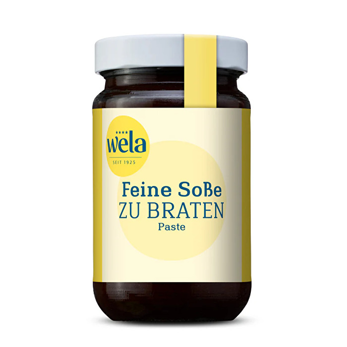 Die Feine Soße zu Braten für 16,4l von Wela ist der ideale und universelle Küchenhelfer - Feine Soße zu Braten - gibt den Soßen geschmacklich und farblich den gewissen Pfiff!