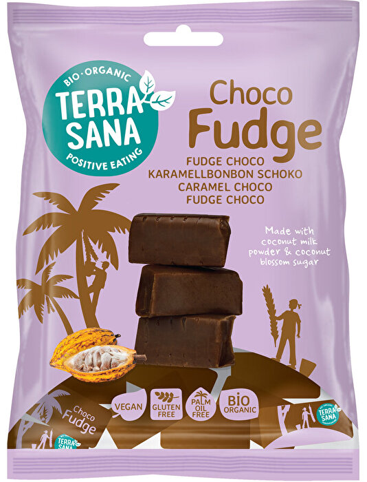 Die veganen Karamellbonbon Schoko von TerraSana vereinen den intensiven Geschmack von Kakao mit einer außergewöhnlich cremigen Textur. Zunächst angenehm fest, entfaltet der Bonbon beim Genießen seine zartschmelzende Konsistenz und sorgt für einen besonders feinen Genussmoment.