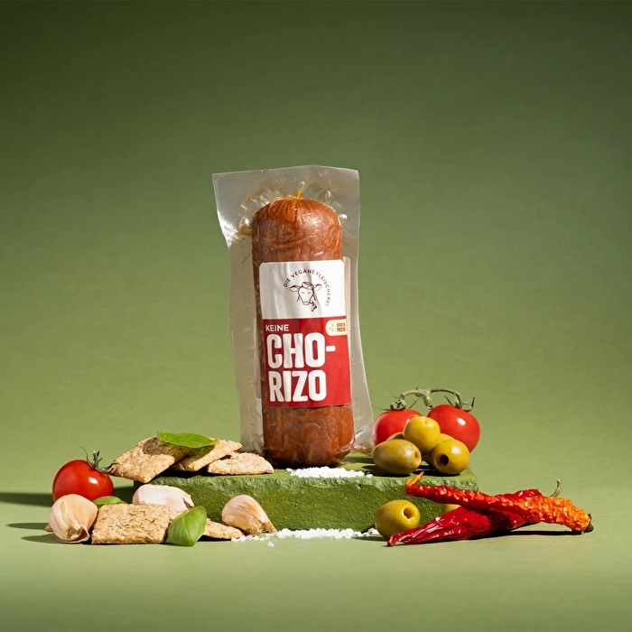 Keine Chorizo von Die vegane Fleischerei ist eine sehr schmackhafte Chorizo-Alternative mit einem guten Anteil an Gewürzen.