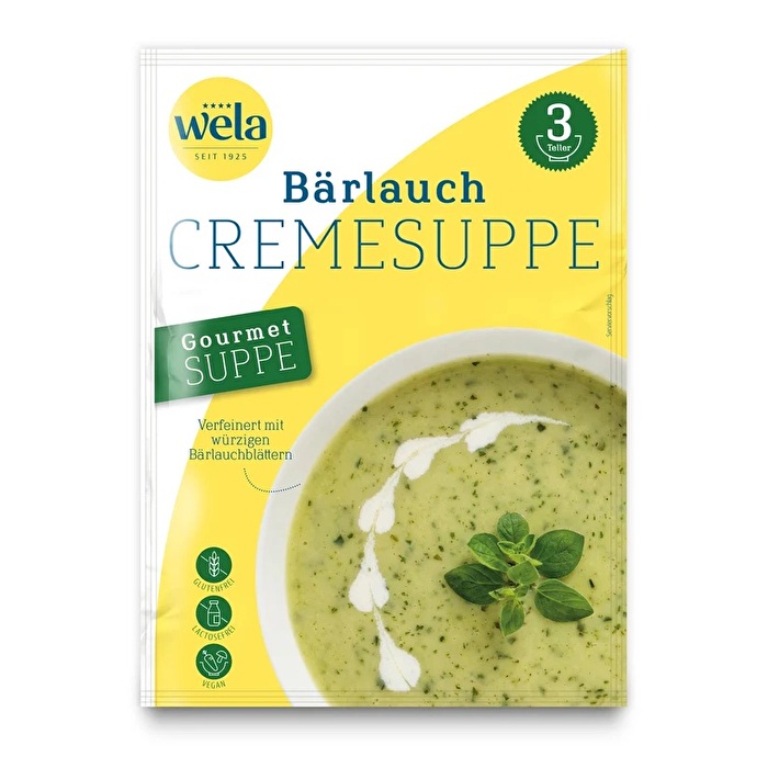 Wenn es mal schnell gehen muss, Du aber trotzdem wie ein Gourmet schlemmen willst, dann ist die vegane Gourmet Bärlauchcremesuppe von Wela die richtige Wahl.