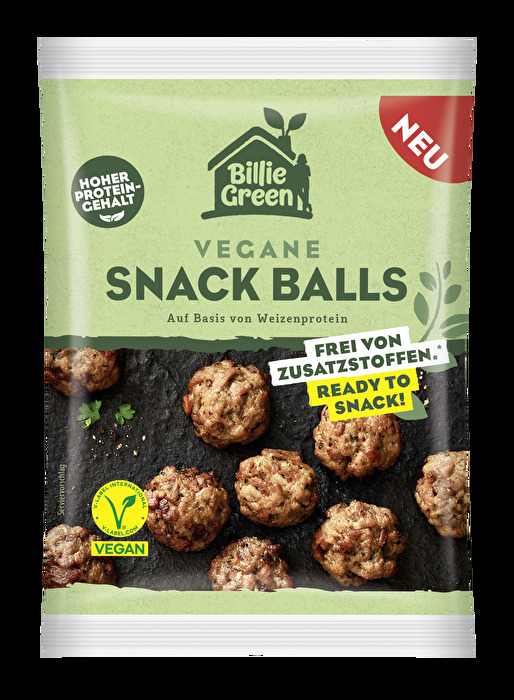 Die Snack Balls von Billie Green sind klein, herzhaft und ideal für den schnellen Hunger.
