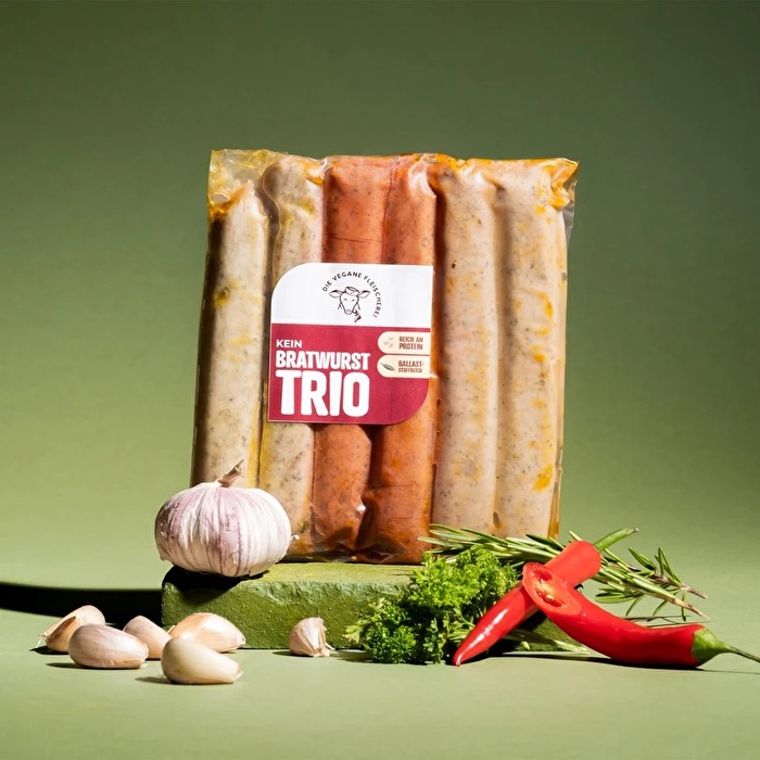 Das Kein Bratwurst Trio von Die Vegane Fleischerei ist ein wahres Fest für die Sinne - und noch viel mehr!