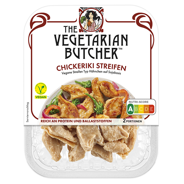 Die Chickeriki Streifen von The Vegetarian Butcher bringen mediterran-würzigen Geschmack auf deinen Teller.