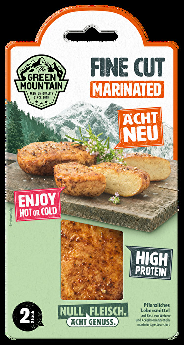 Die Fine Cut marinated von The Green Mountain überzeugen mit einem würzigen Kräuteraroma, einer leicht pikanten Note und angenehm herzhaftem Geschmack.