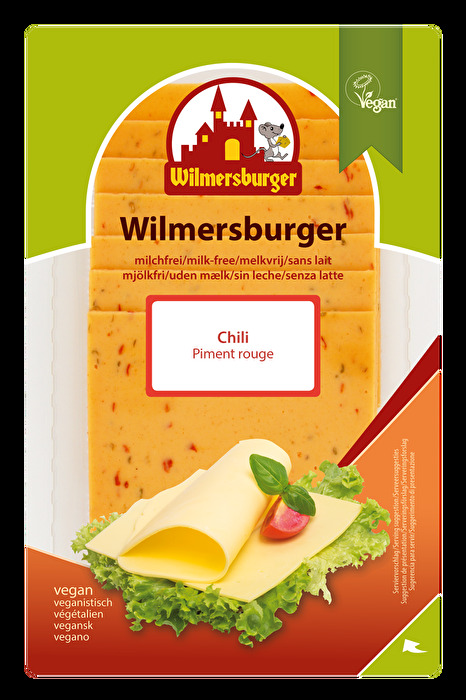 Die Wilmersburger Chili Scheiben kann man hervorragend zu Brot, aber auch als Würfel zu Obst genießen.