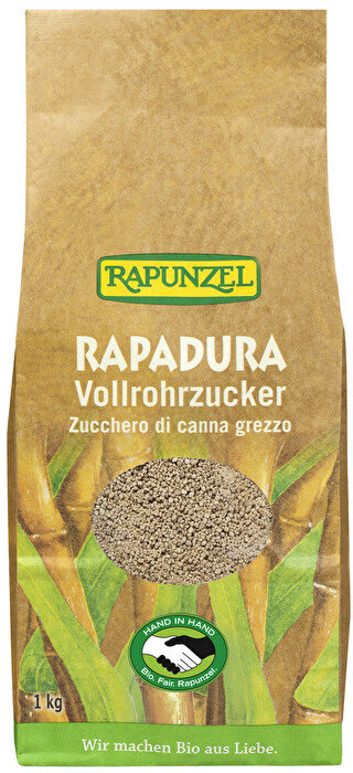 Rapadura Vollrohrzucker von Rapunzel günstig bei Kokku im Veganshop kaufen!