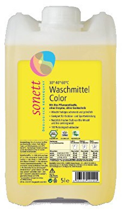 Waschmittel color Mint & Lemon 5l von Sonett günstig bei Kokku im Veganshop kaufen!
