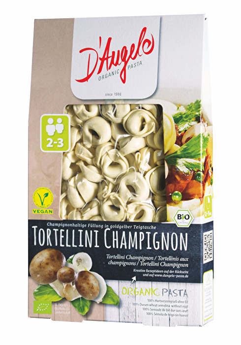 Tortellini Champignon von D\'Angelo Pasta günstig bei Kokku im Veganshop kaufen!