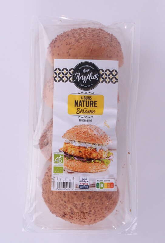 l&amp;#39;Angélus - Hamburger-Buns mit Sesam | kokku - Dein veganer Onlineshop