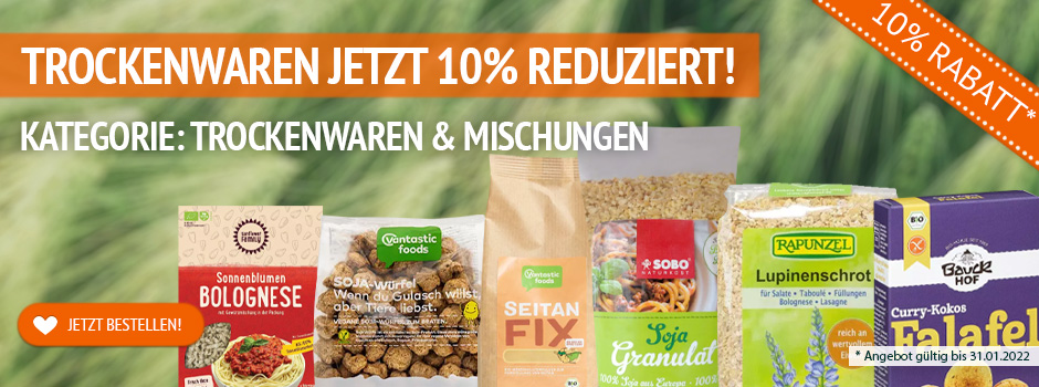 10% auf alle Trockenwaren von bedda bei kokku-online.de!
