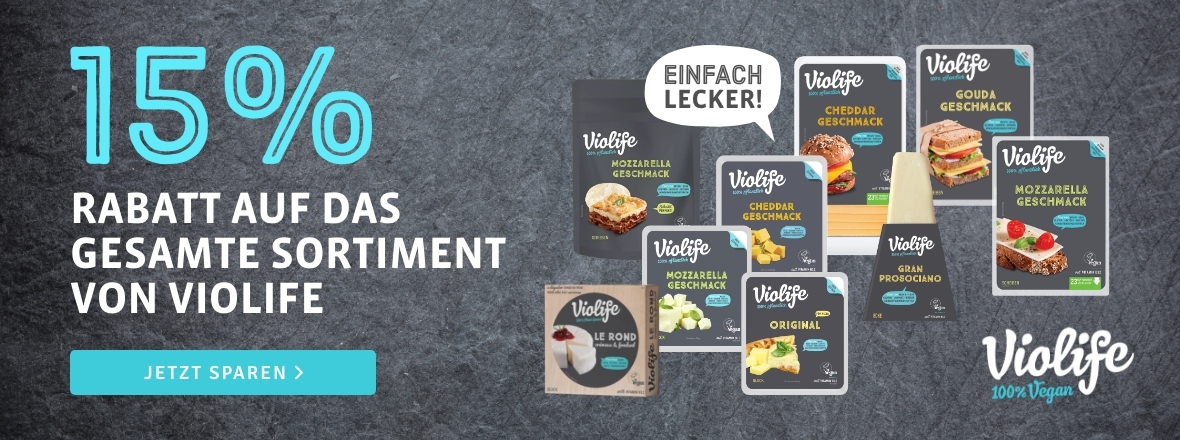 15% auf alle Produkte von Violife bei kokku-online.de