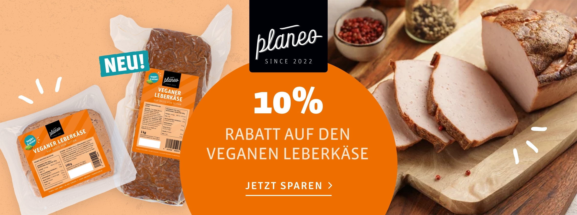10% auf Leberkäse von planeo bei kokku-online.de